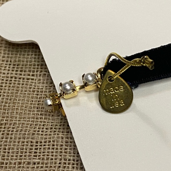 Colette Malouf Metal & Pearls Horsebit Headband - Picture 5 of 6